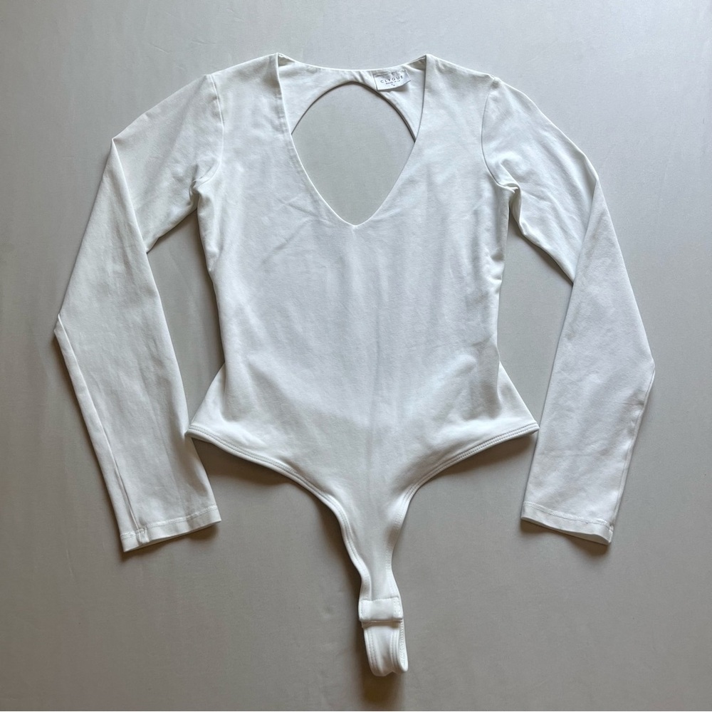 White Long Sleeve Bodysuit